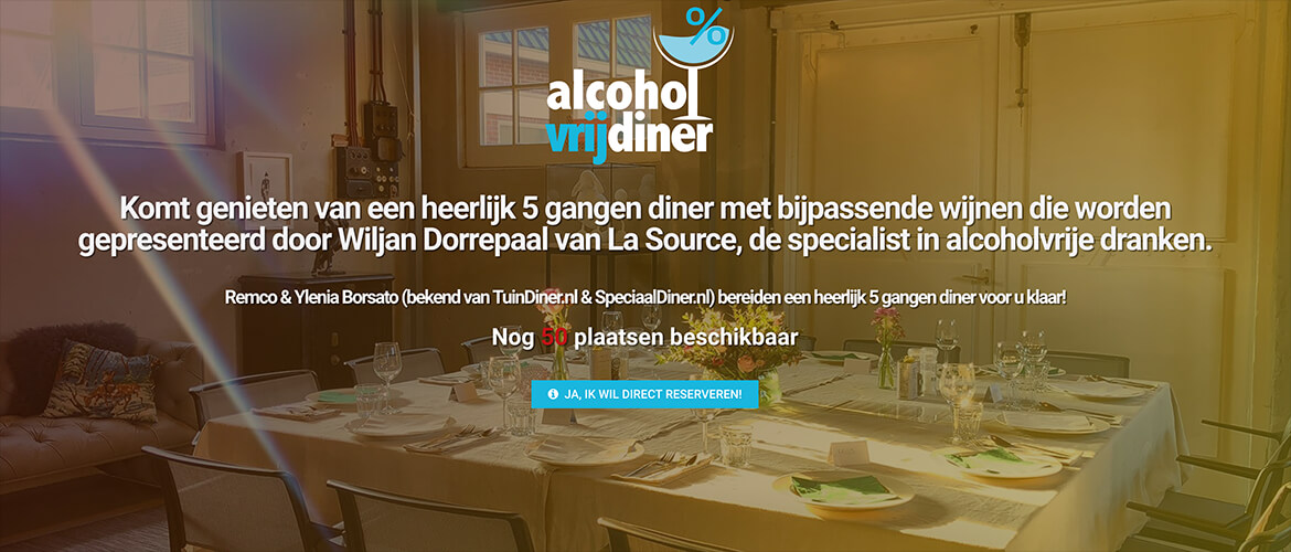 Alcoholvrijdiner pakhuis dekker 23 02 2019